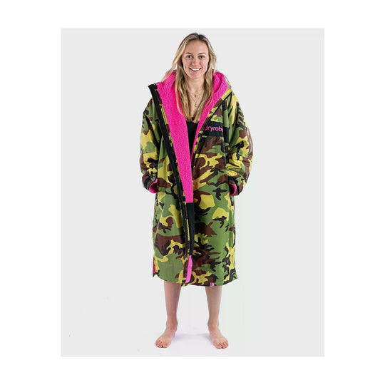 DRYROBE Advance Long Sleeve Grün Camo Pink Adult
