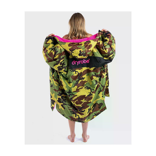 DRYROBE Advance Long Sleeve Grün Camo Pink Adult