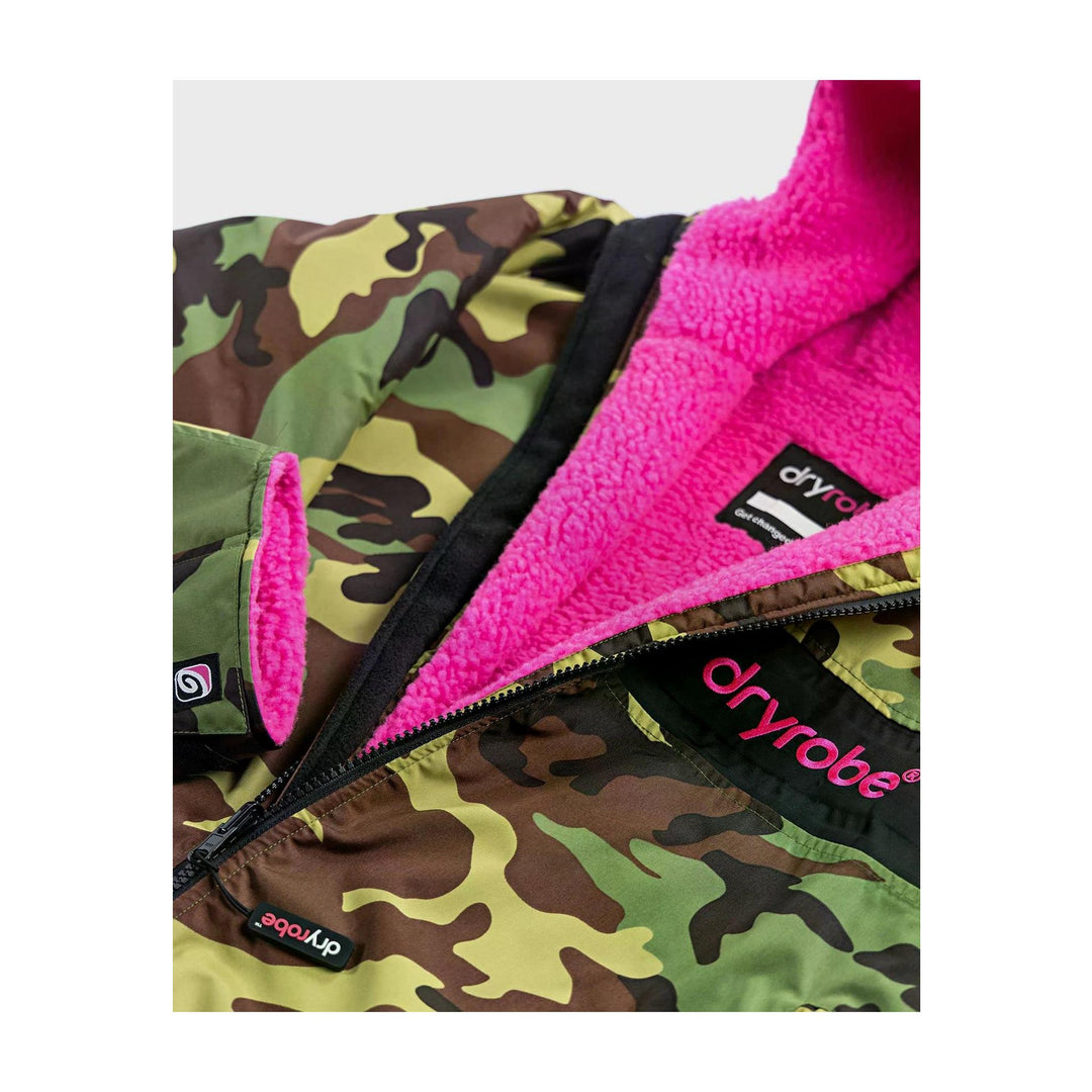 DRYROBE Advance Long Sleeve Grün Camo Pink Adult