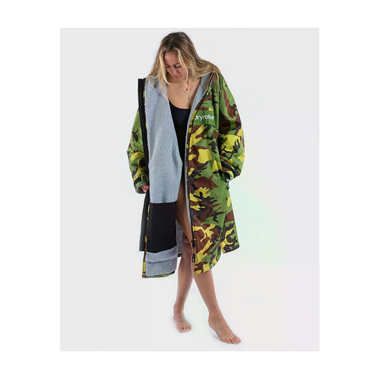 DRYROBE Advance Long Sleeve Grün Camo Grau Adult