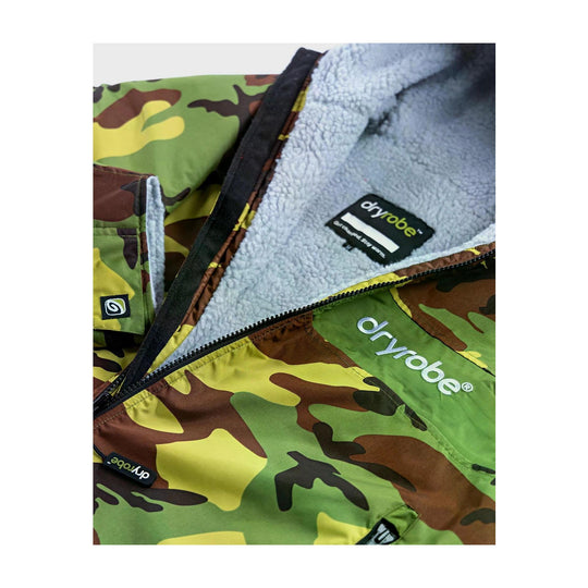 DRYROBE Advance Long Sleeve Grün Camo Grau Adult