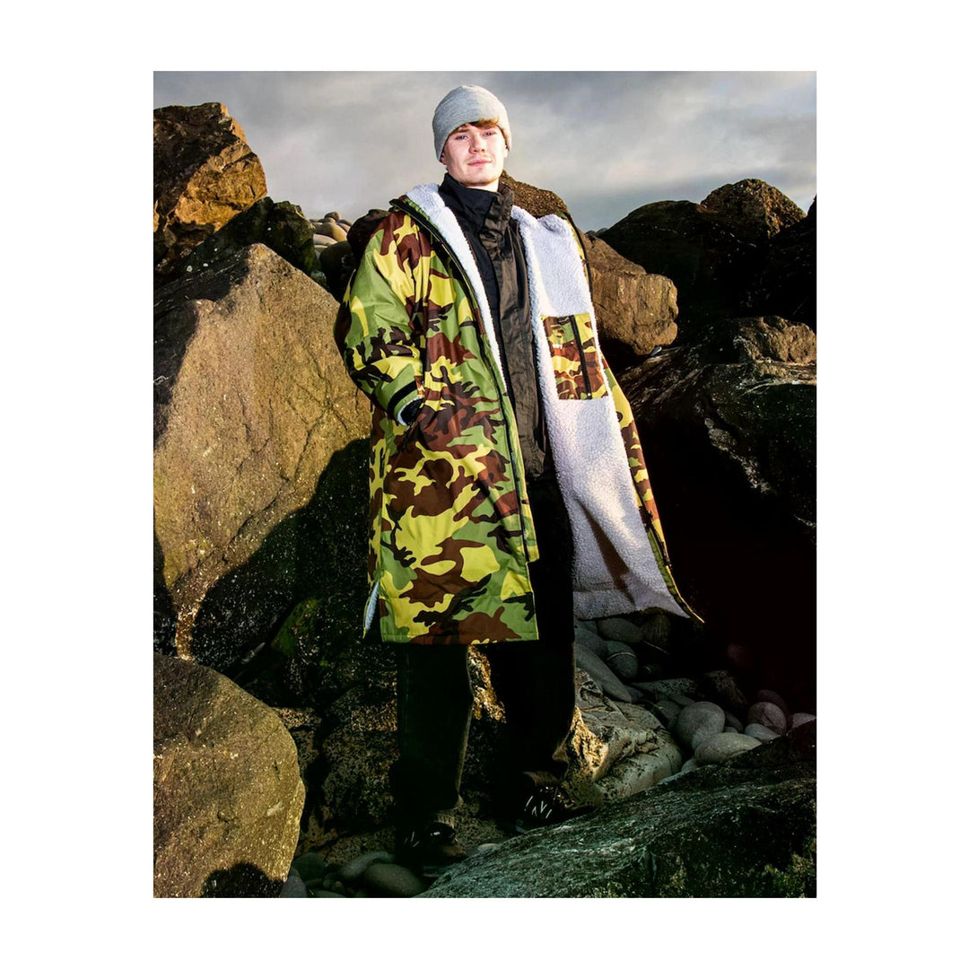 DRYROBE Advance Long Sleeve Grün Camo Grau Adult