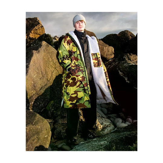 DRYROBE Advance Long Sleeve Grün Camo Grau Adult
