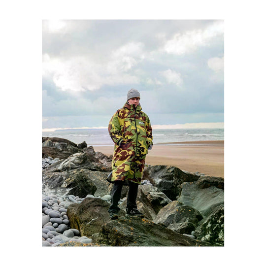 DRYROBE Advance Long Sleeve Grün Camo Grau Adult