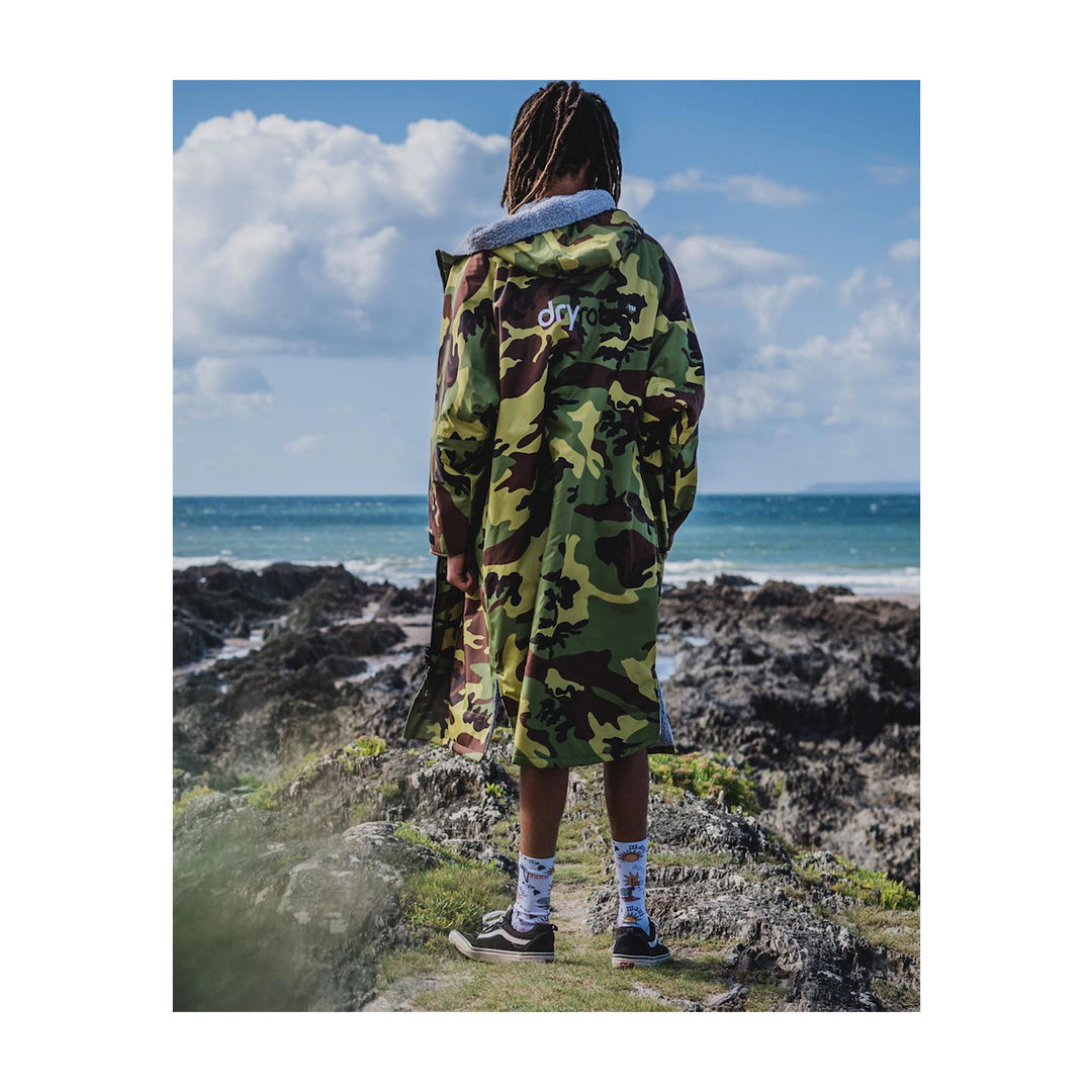DRYROBE Advance Long Sleeve Grün Camo Grau Adult