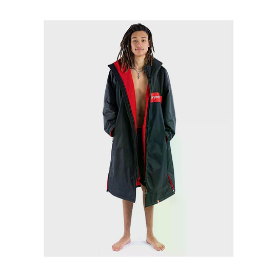 DRYROBE Advance Long Sleeve Schwarz Rot Adult
