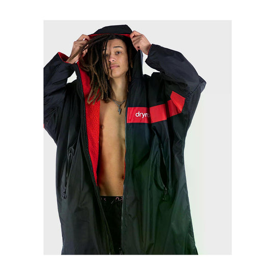 DRYROBE Advance Long Sleeve Schwarz Rot Adult