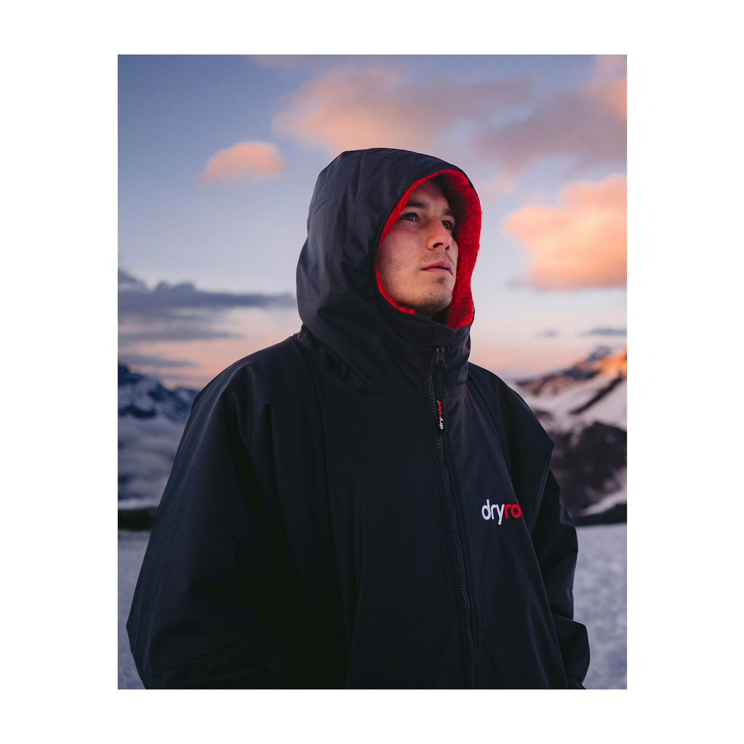 DRYROBE Advance Long Sleeve Schwarz Rot Adult