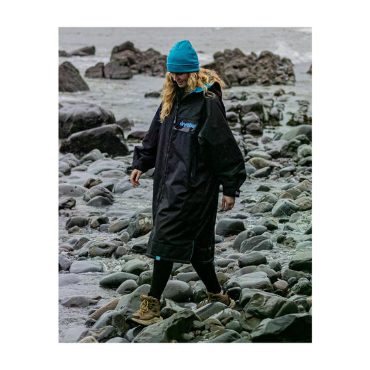 DRYROBE Advance Long Sleeve Schwarz Blau Camo Adult