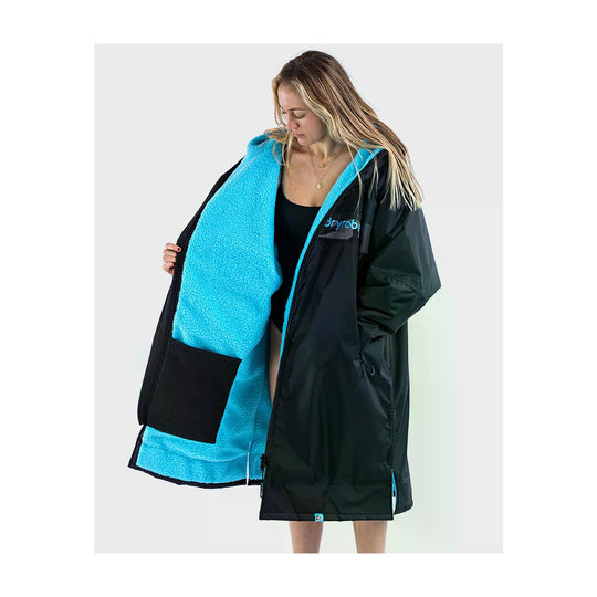 DRYROBE Advance Long Sleeve Schwarz Blau Camo Adult