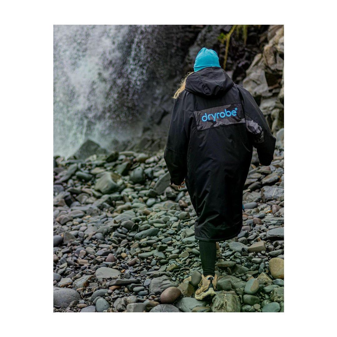 DRYROBE Advance Long Sleeve Schwarz Blau Camo Adult
