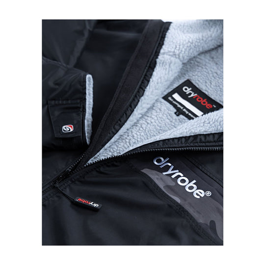 DRYROBE Advance Long Sleeve Schwarz Grau Camo Adult