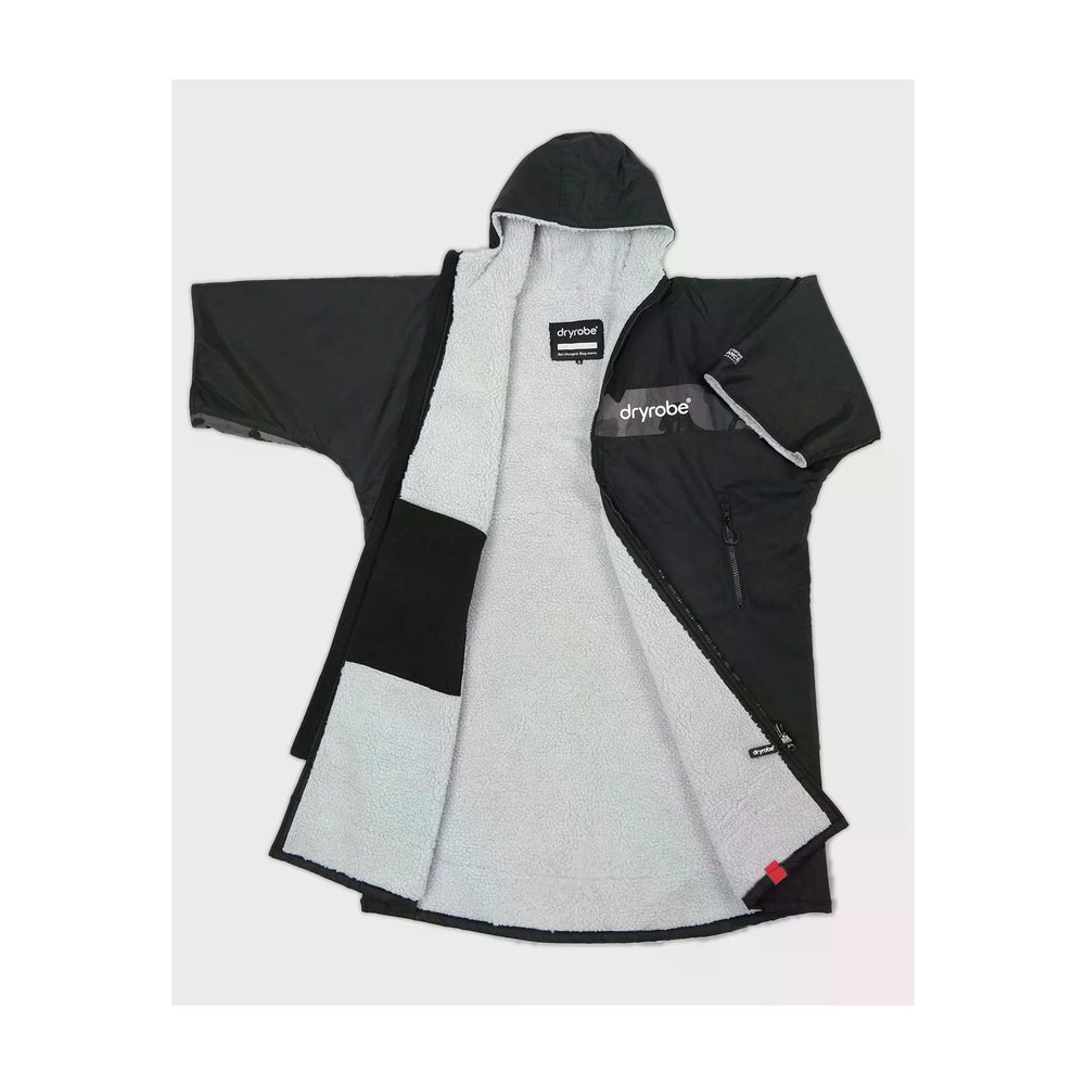 DRYROBE Advance Short Sleeve Black Grey Camo Adult