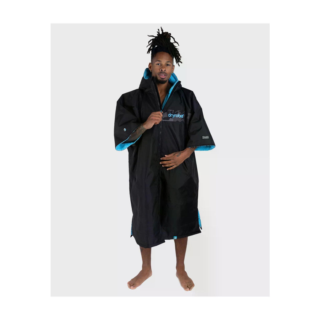 DRYROBE Advance Short Sleeve Black Blue Camo Adult