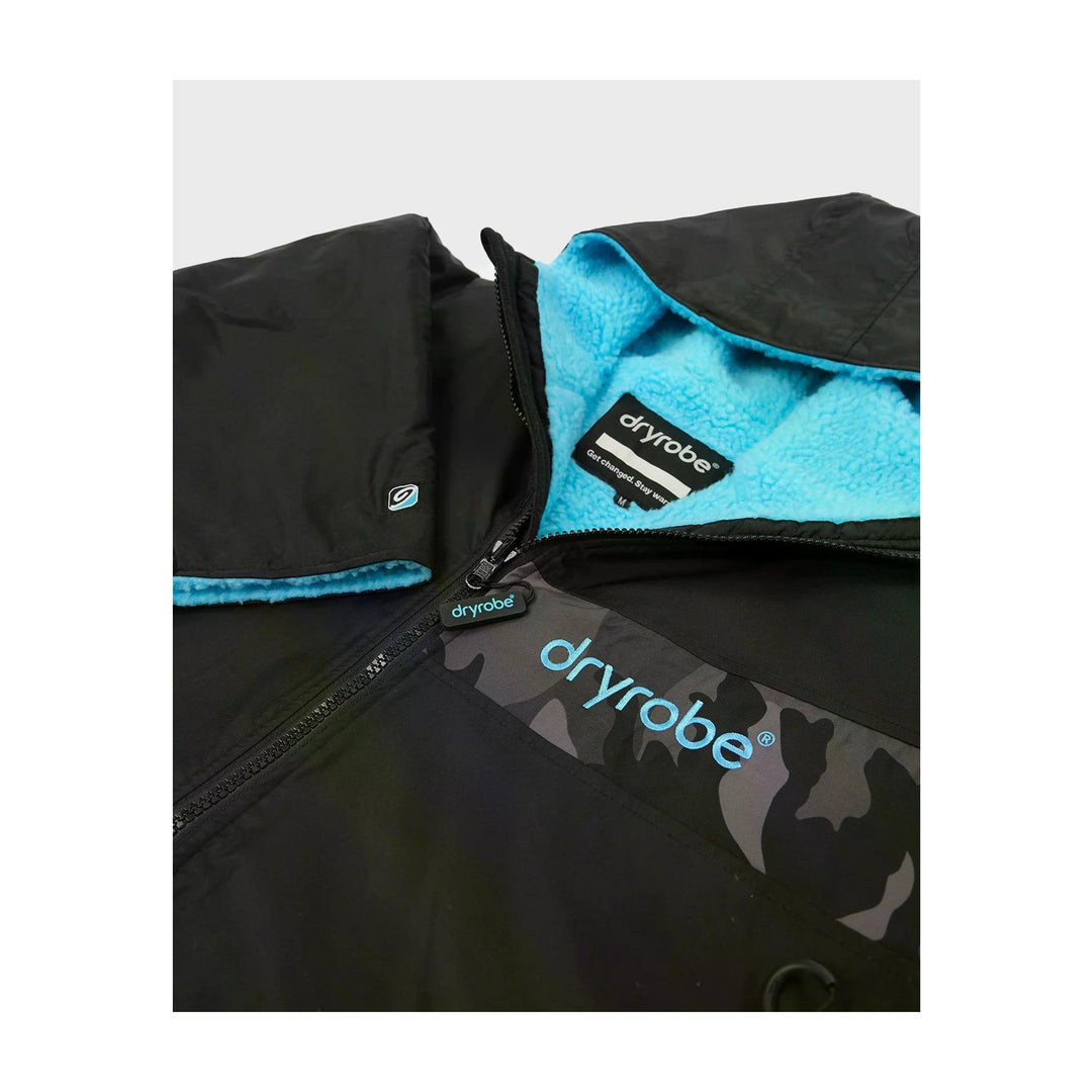 DRYROBE Advance Short Sleeve Black Blue Camo Adult