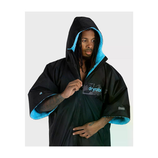 DRYROBE Advance Short Sleeve Black Blue Camo Adult