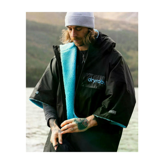 DRYROBE Advance Short Sleeve Black Blue Camo Adult