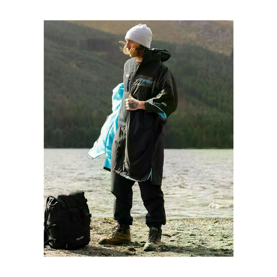 DRYROBE Advance Short Sleeve Black Blue Camo Adult