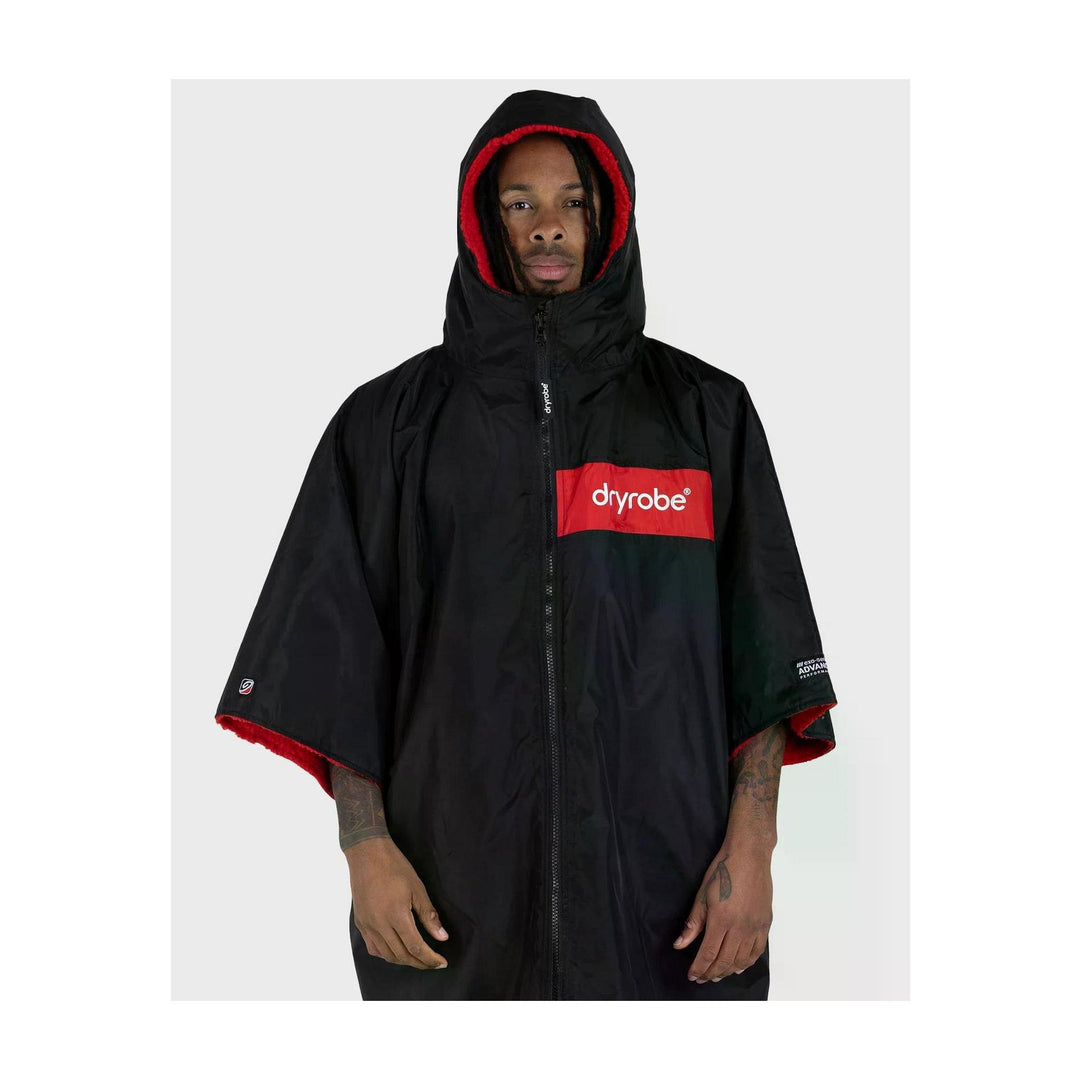 DRYROBE Advance Short Sleeve Black Red Adult