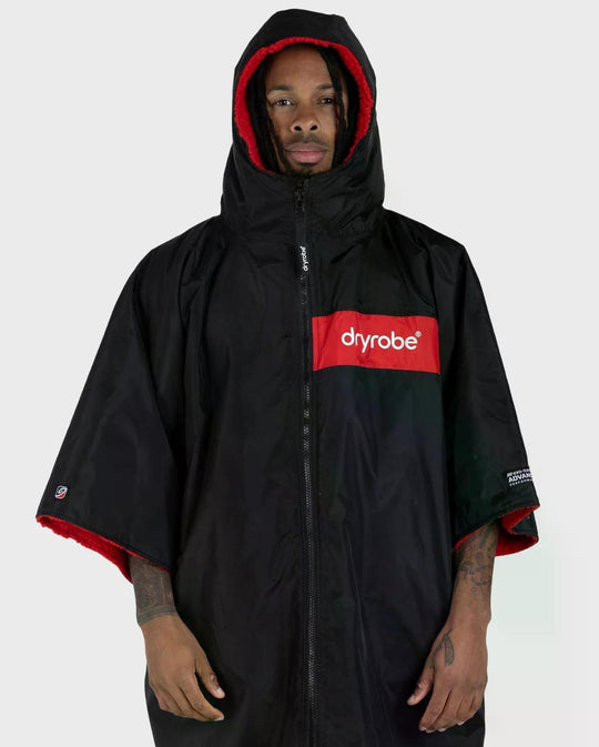 DRYROBE Advance Short Sleeve Schwarz Rot L