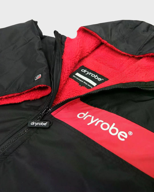 DRYROBE Advance Short Sleeve Schwarz Rot L