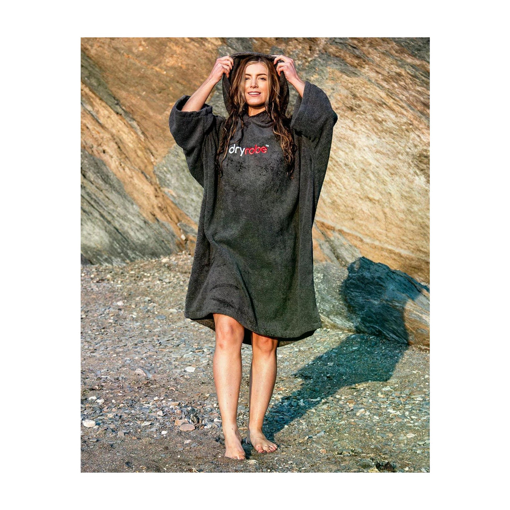 DRYROBE Handtuchmantel Bio-Baumwolle Dark Slate Adult