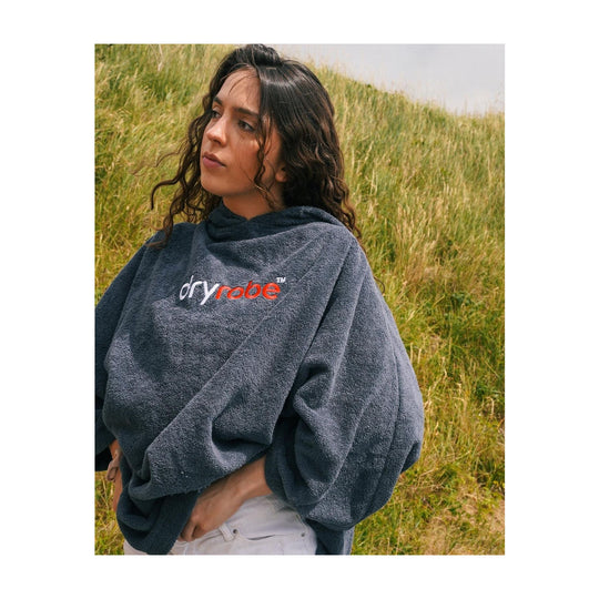 DRYROBE Handtuchmantel Bio-Baumwolle Dark Slate Adult