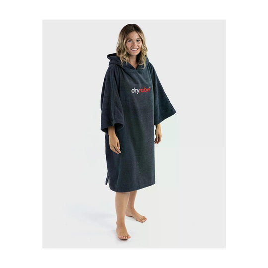 DRYROBE Handtuchmantel Bio-Baumwolle Navy Adult