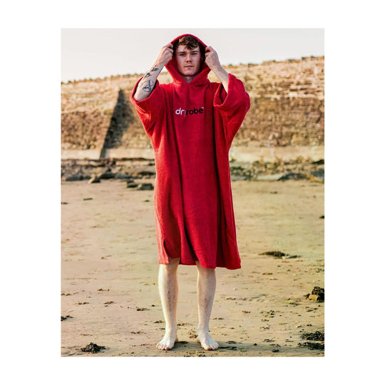 DRYROBE Handtuchmantel Bio-Baumwolle Orange Adult