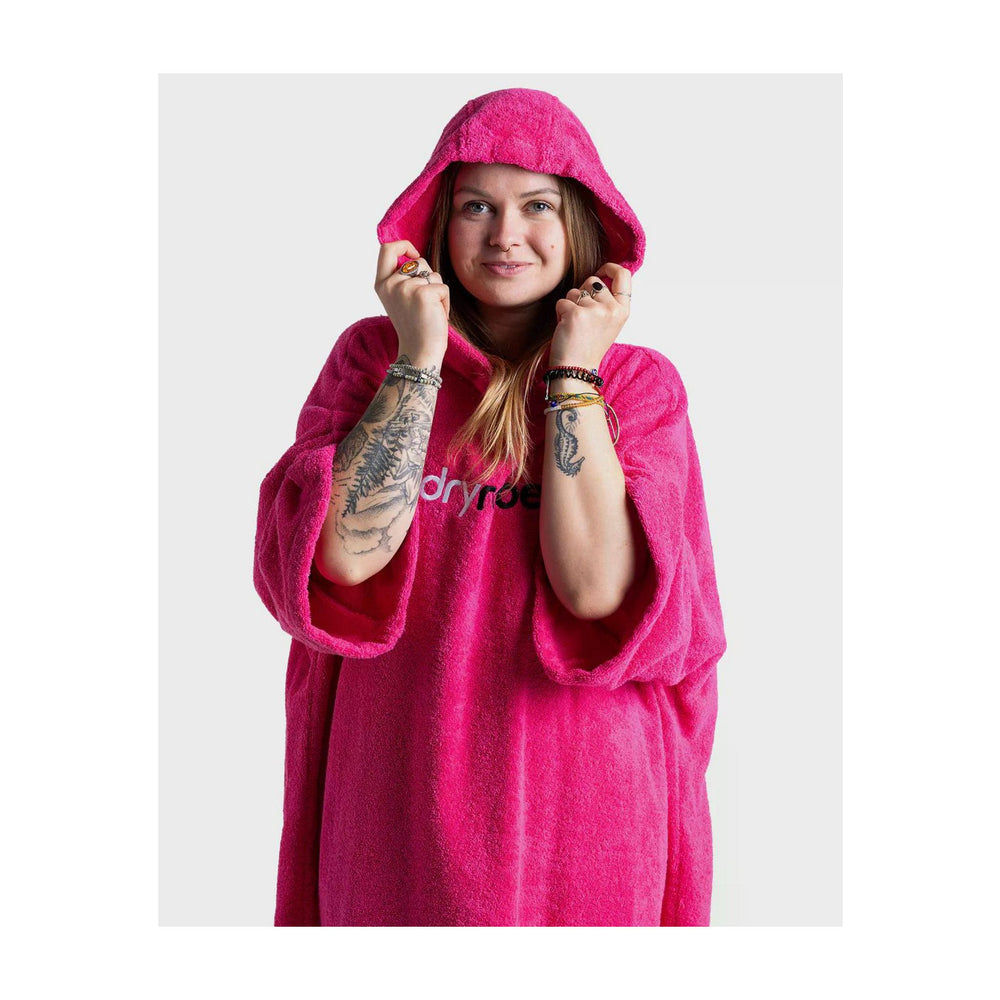 DRYROBE Handtuchmantel Bio-Baumwolle Pink Adult