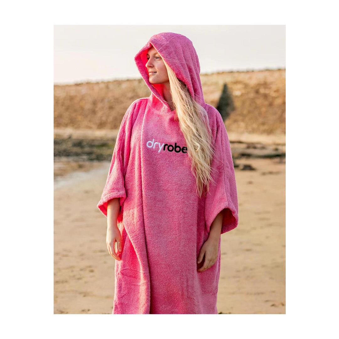 DRYROBE Handtuchmantel Bio-Baumwolle Pink Adult