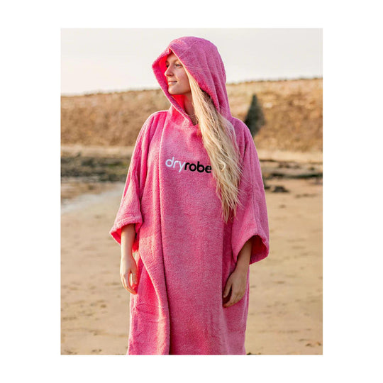 DRYROBE Handtuchmantel Bio-Baumwolle Pink Adult