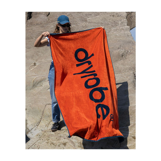 DRYROBE Strand Handtuch Orange Blau