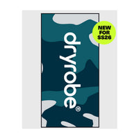 DRYROBE Strandtuch Blau Schwarz Camo