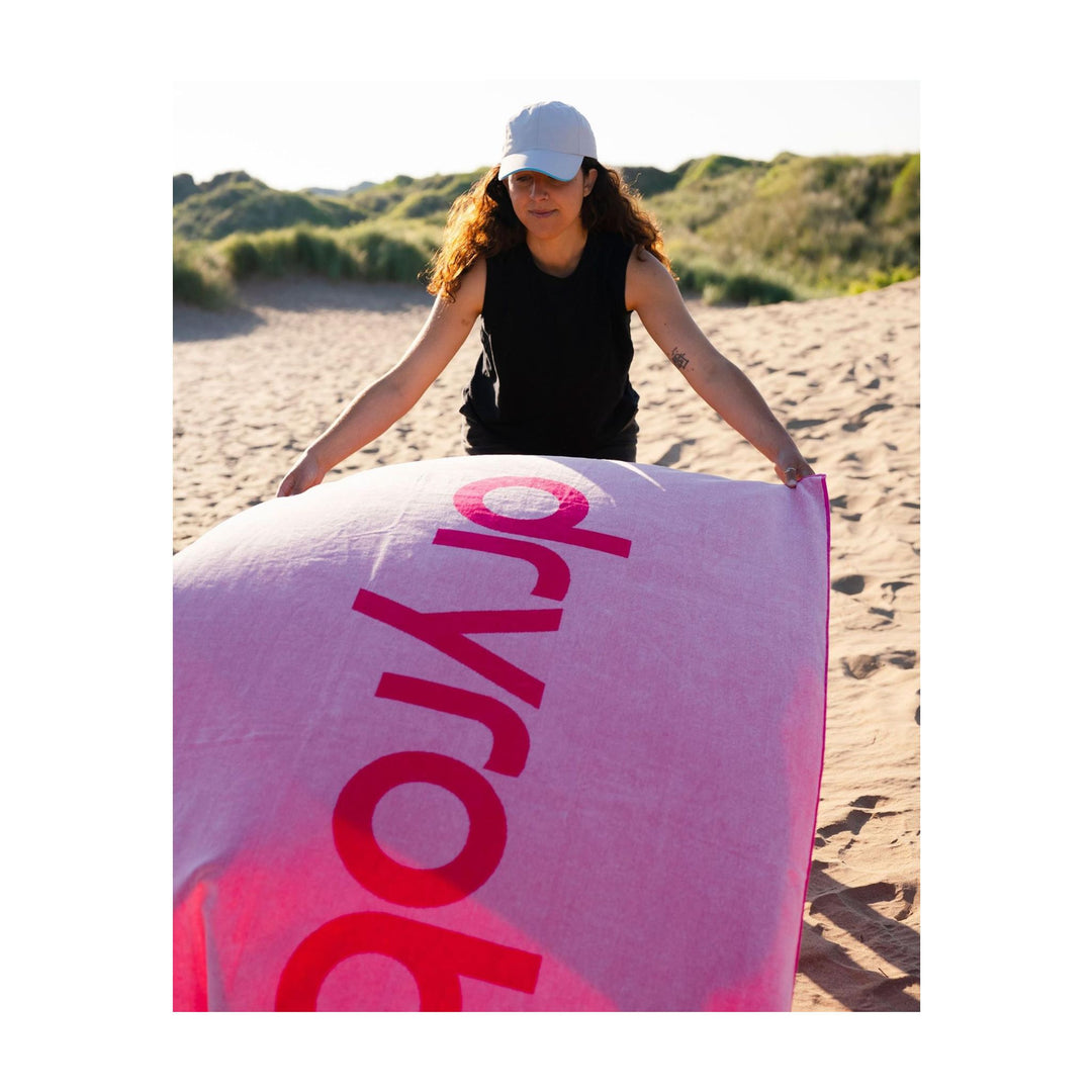 DRYROBE Strand Handtuch Pink