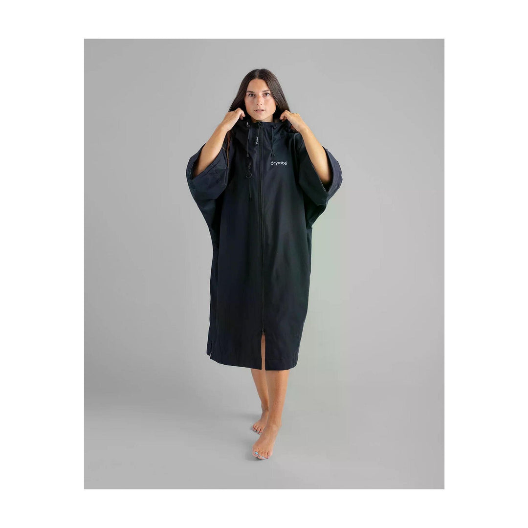 DRYROBE Tech-Lite Short Sleeve Schwarz Grau Adult
