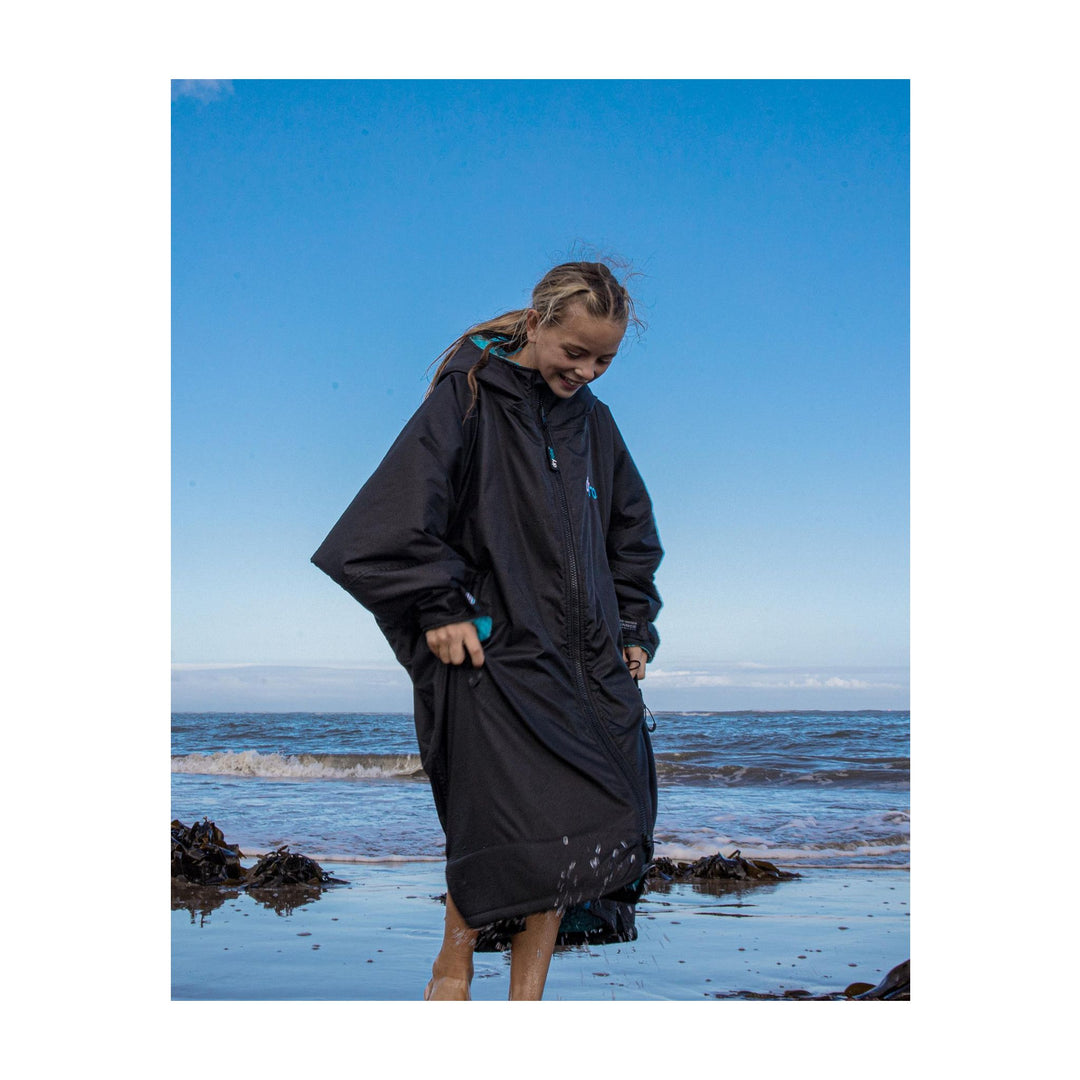 DRYROBE Advance Long Sleeve KIDS Schwarz Blau