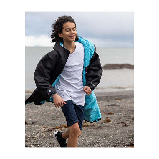 DRYROBE Advance Long Sleeve KIDS Schwarz Blau