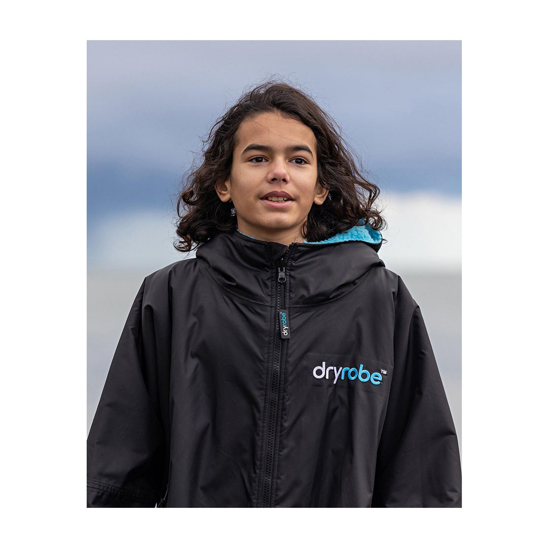 DRYROBE Advance Long Sleeve KIDS Schwarz Blau