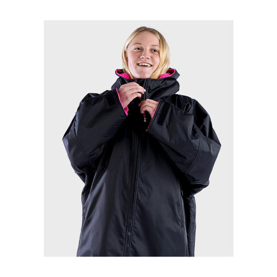 DRYROBE Advance Long Sleeve KIDS Schwarz Pink