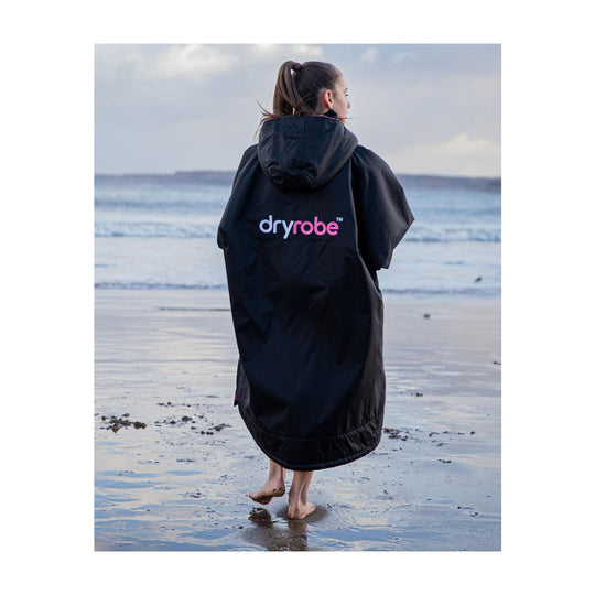 DRYROBE Advance Long Sleeve KIDS Schwarz Pink
