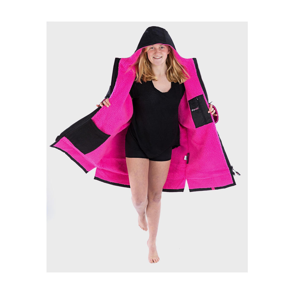 DRYROBE Advance Long Sleeve KIDS Schwarz Pink