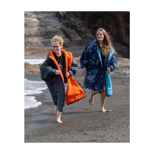 DRYROBE Advance Long Sleeve KIDS Grau Orange