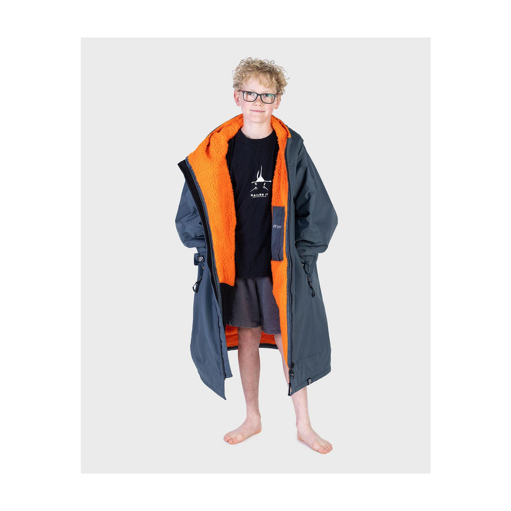 DRYROBE Advance Long Sleeve KIDS Grau Orange