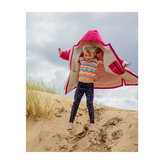 DRYROBE Advance Long Sleeve KIDS Pink Grau