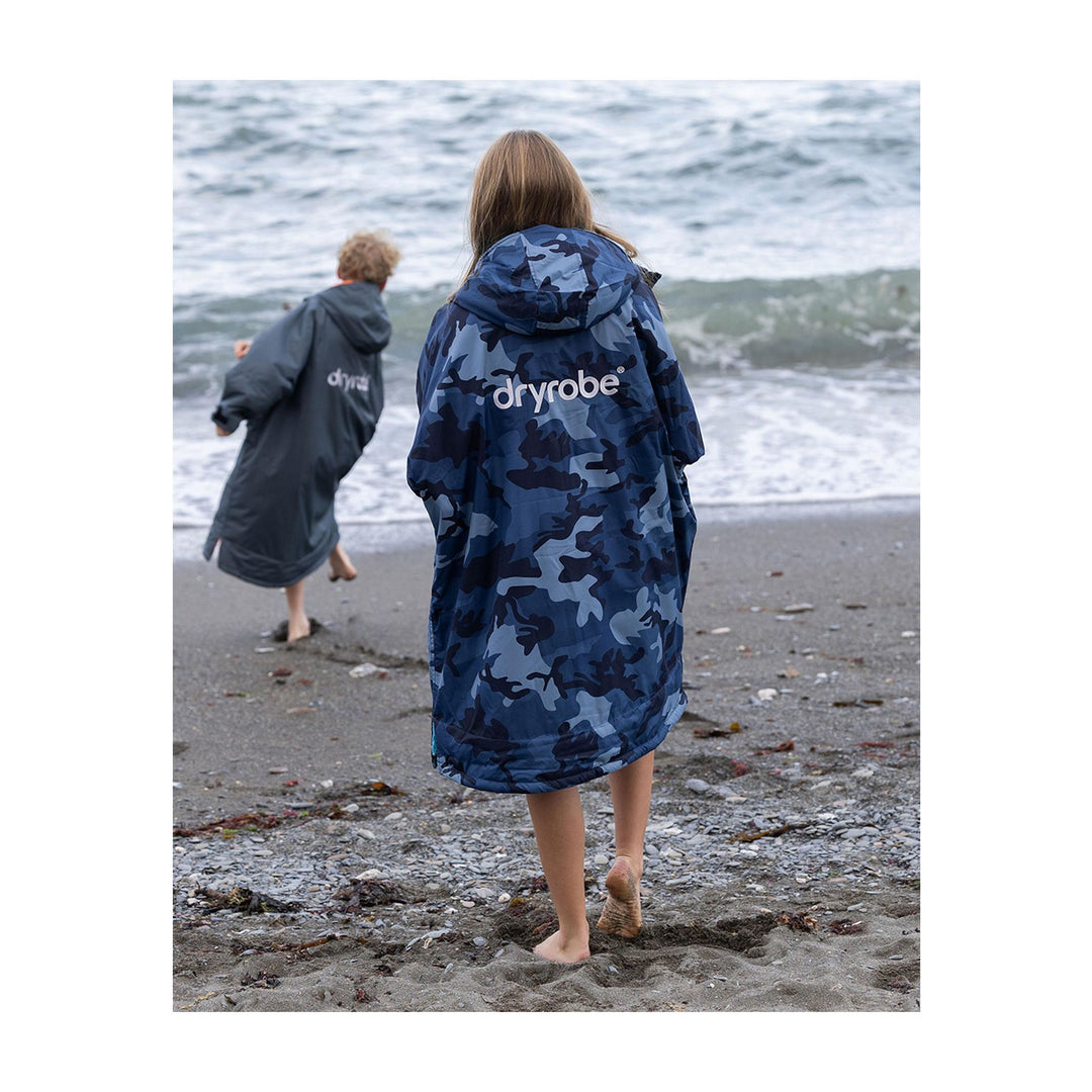 DRYROBE Advance Long Sleeve KIDS Camo Blau
