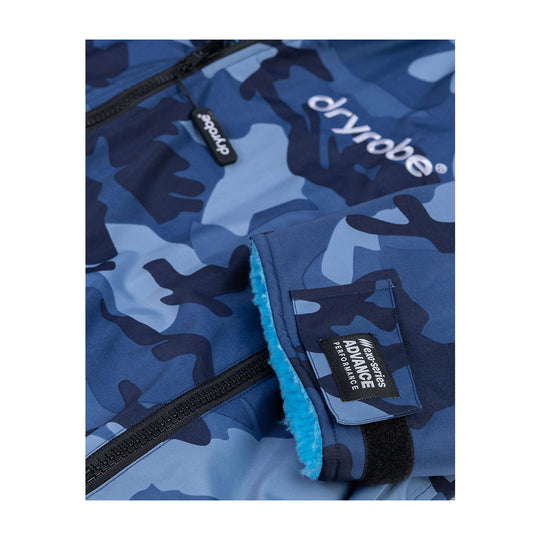 DRYROBE Advance Long Sleeve KIDS Camo Blau