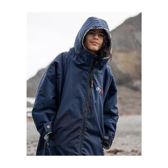 DRYROBE Advance Long Sleeve KIDS Navy Grau
