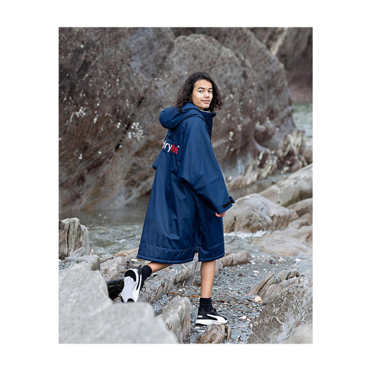 DRYROBE Advance Long Sleeve KIDS Navy Grau