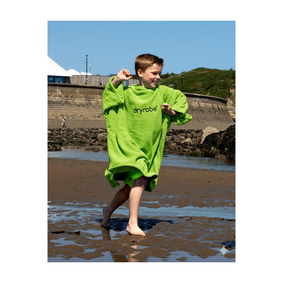 DRYROBE Handtuchmantel Bio KIDS Lime Green